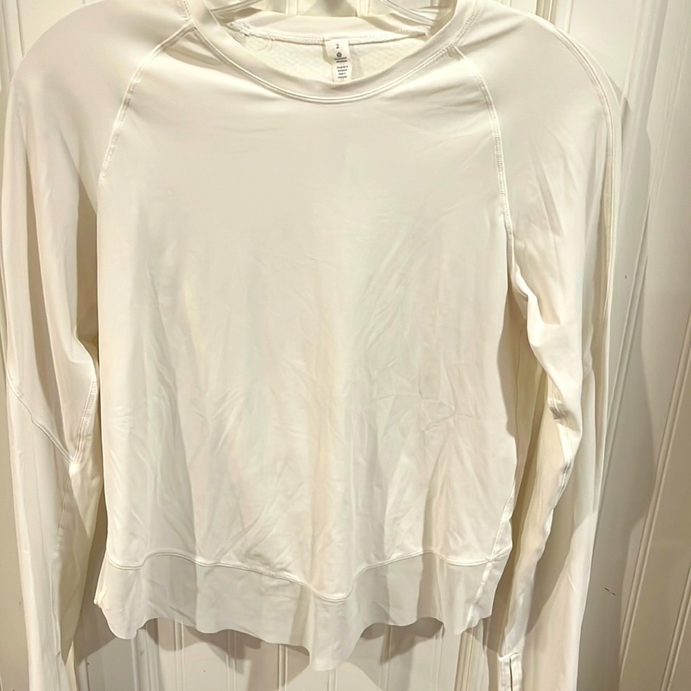 Lululemon UV Fold Over Long Sleeve running shirt. Sz 2